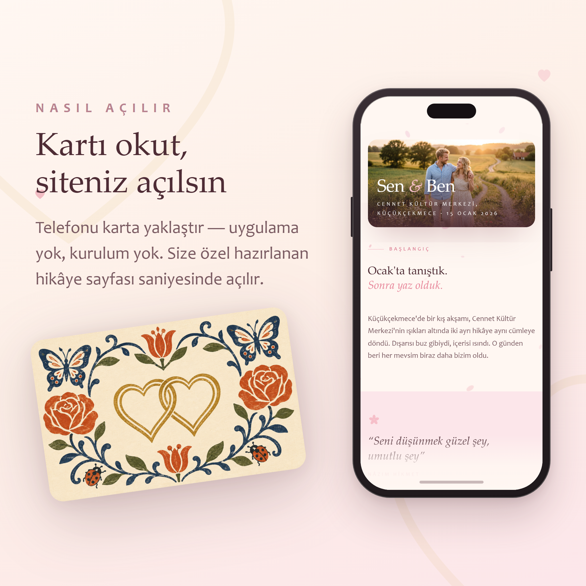 LoveKart — Sevgiliye Özel NFC Hediye Kartı